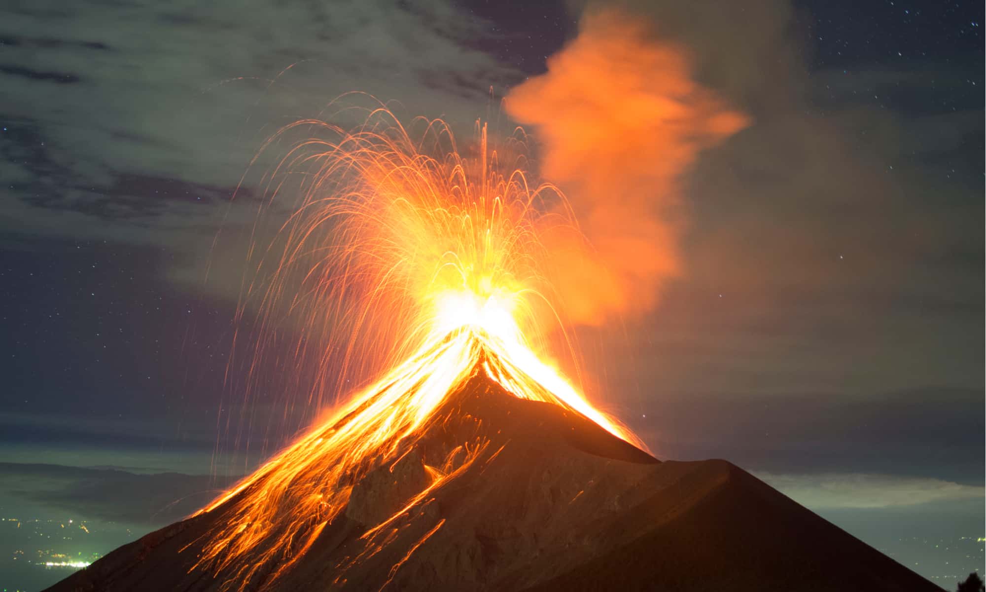 Cât de lungă se finalizează o erupție vulcanică?