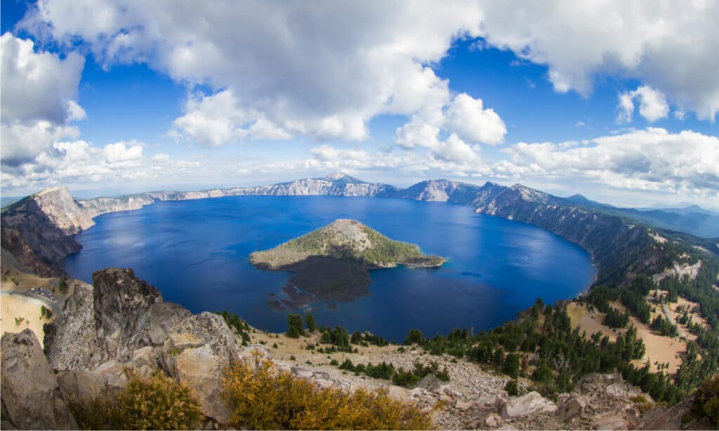 Crater Lake form the top of Watchman's Peak