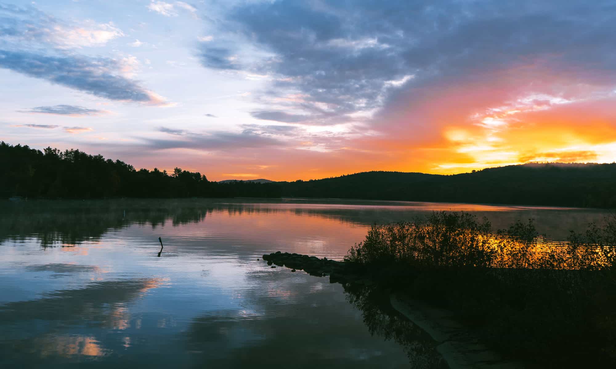 Cele mai mari zece lacuri din New Hampshire
