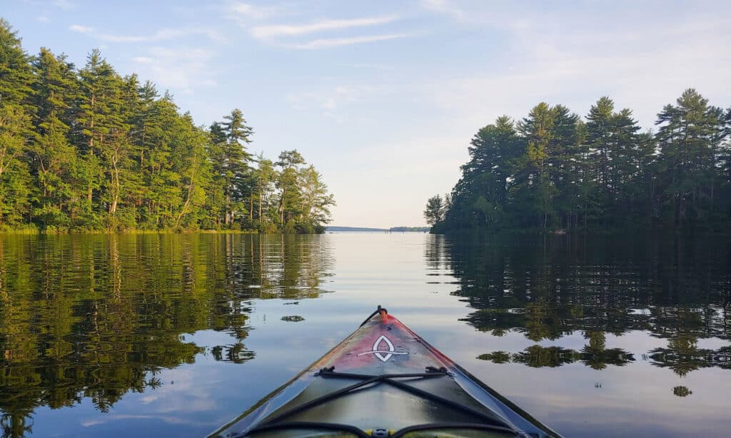 Lacul Sebago din Maine New England