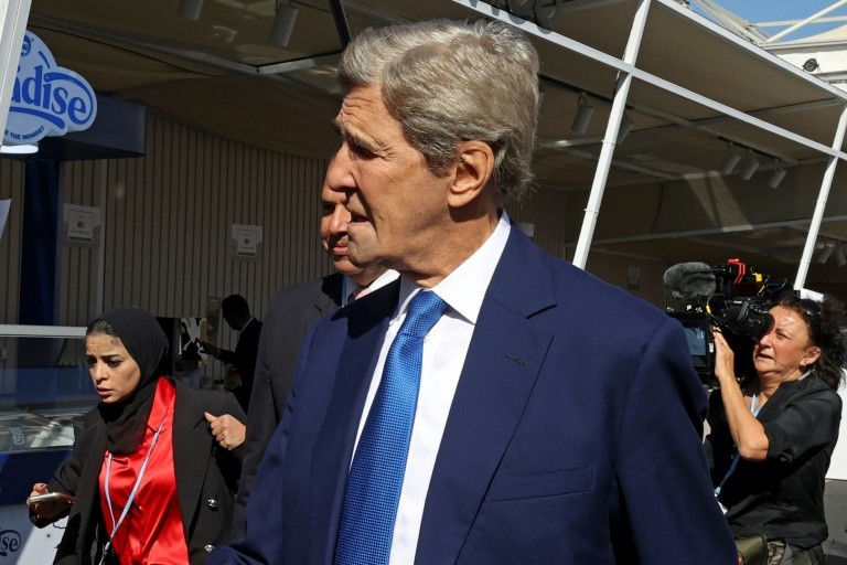 Reprezentantul SUA John Kerry la COP27 din Sharm el-Sheikh, Egipt, 11 noiembrie 2022