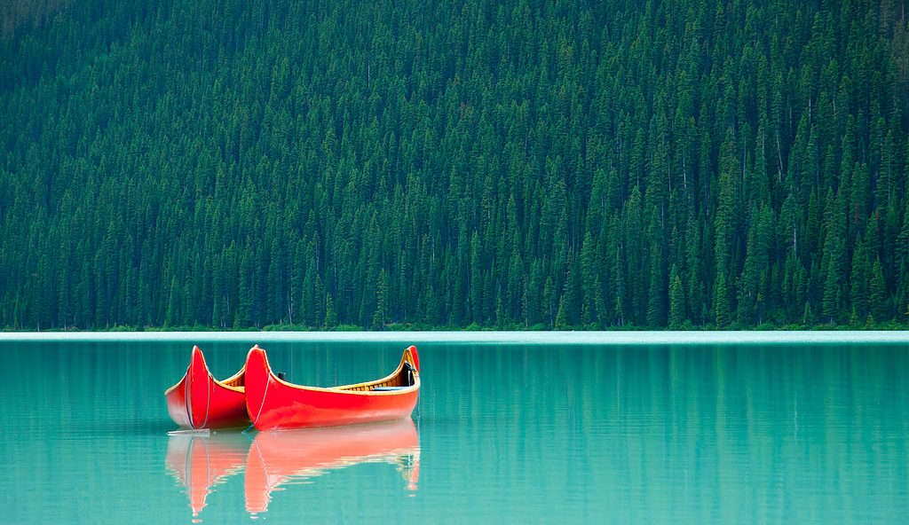Lacul Louise, Parcul Național Banff, Alberta, Canada.
